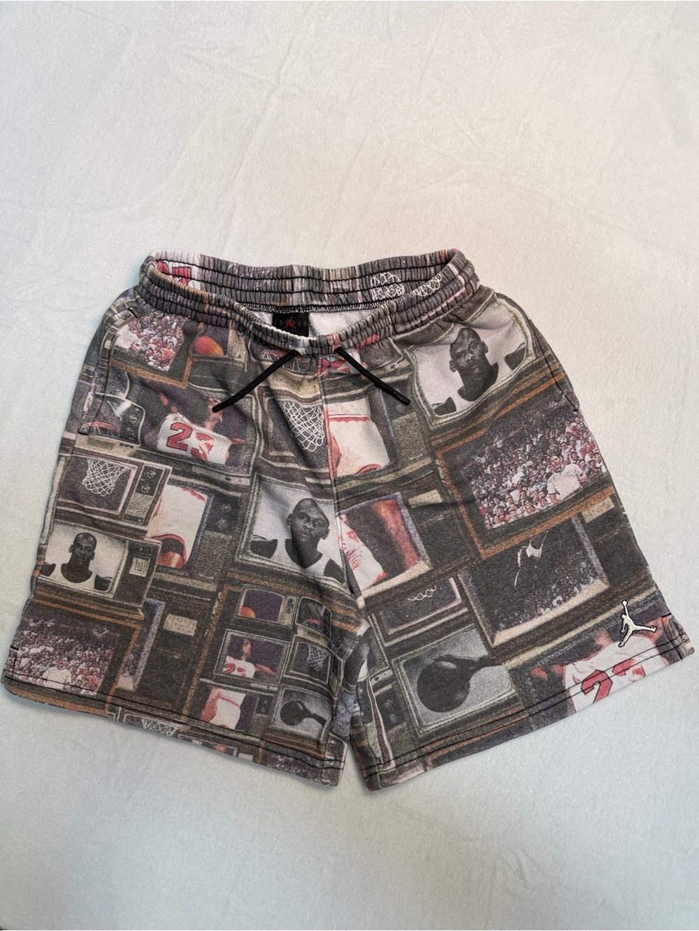Jordan Kids Brooklyn Printed Fleece Shorts - Size L